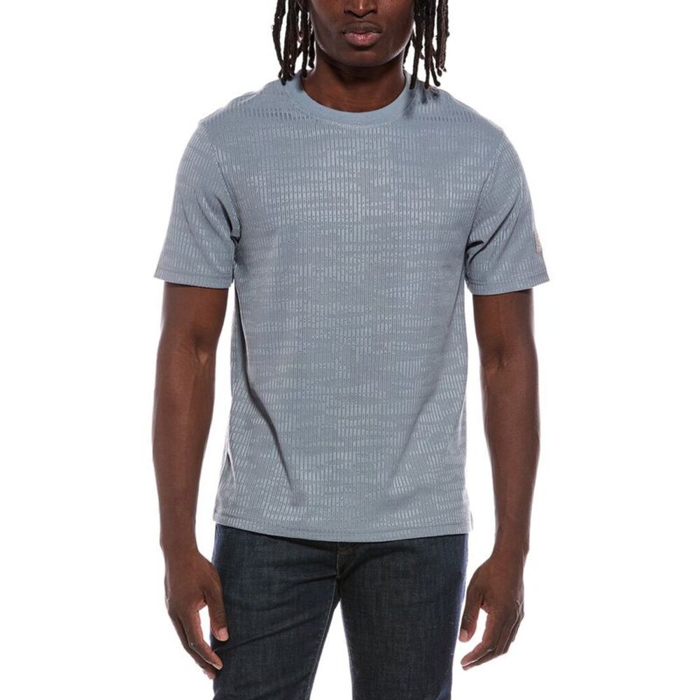 Scotch & Soda Mens Jacquard T-Shirt, Blue